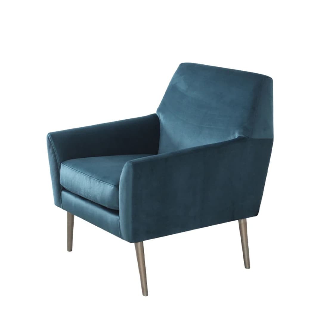 Living Room Velvet Arm Chair