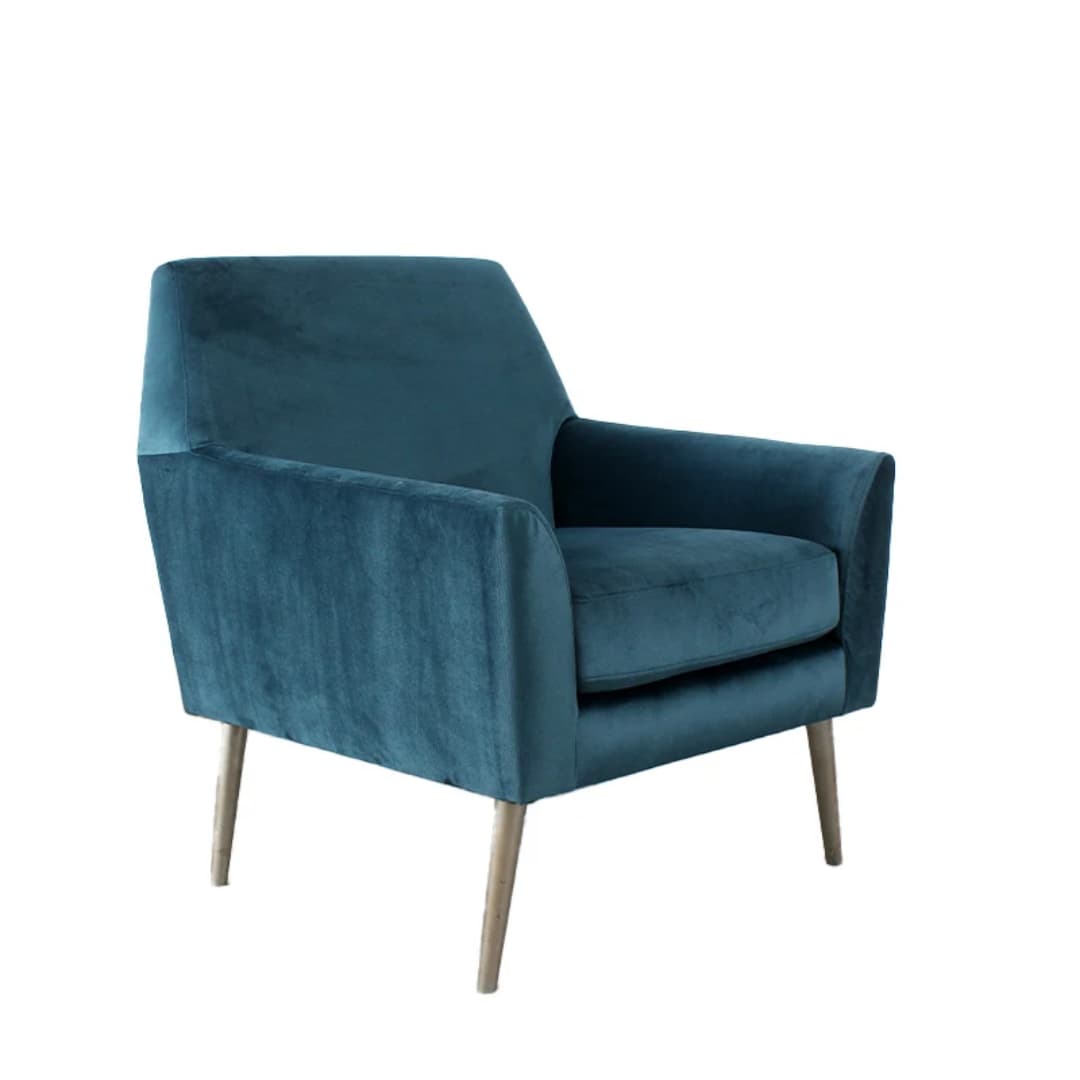 Living Room Velvet Arm Chair