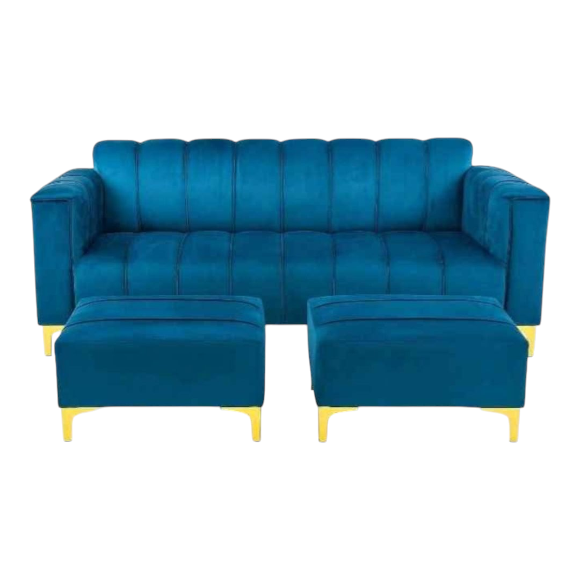 3 seater royal blue couch