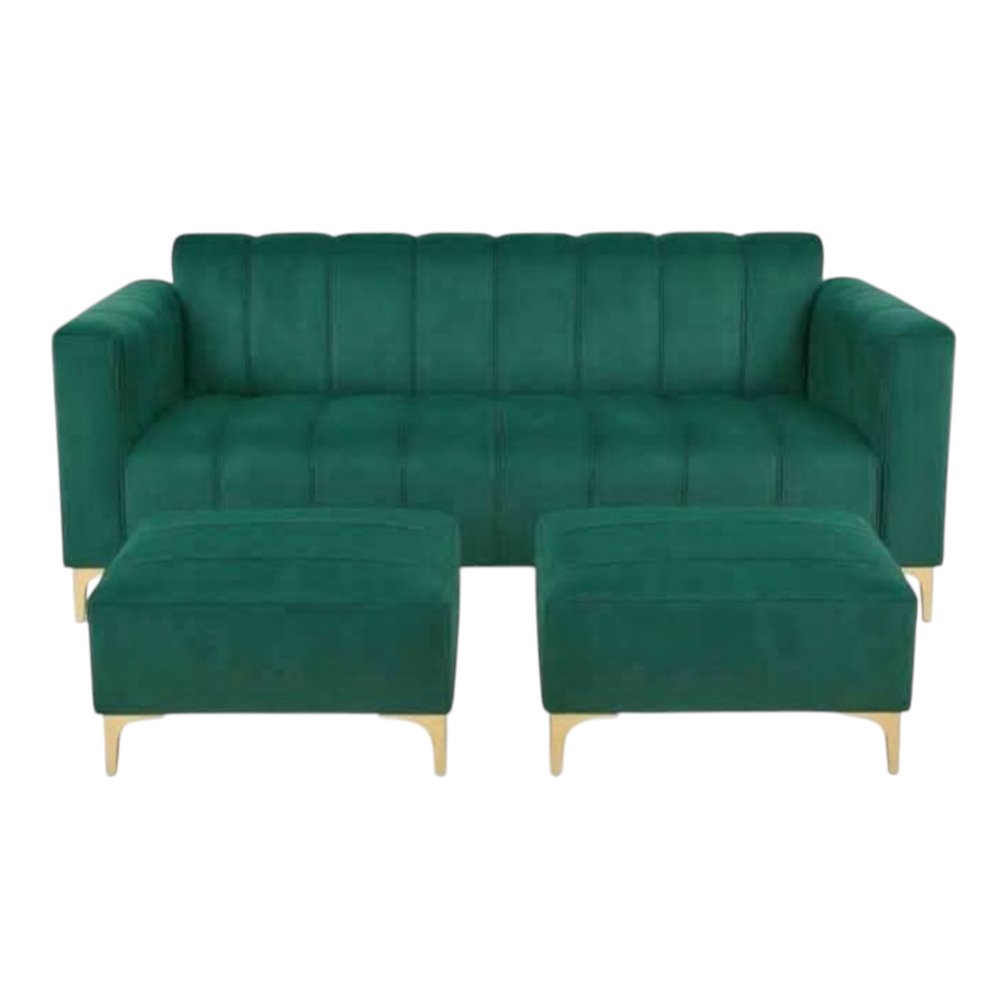 3 seater green couch
