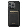 iPhone case Anti drop 2-in-1 card insertion case protective cover - Black_0
