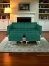 3 seater green couch